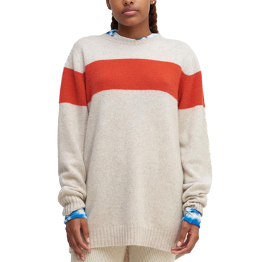 Elder Statesman Striped Cashmere Crew Sweatshirts