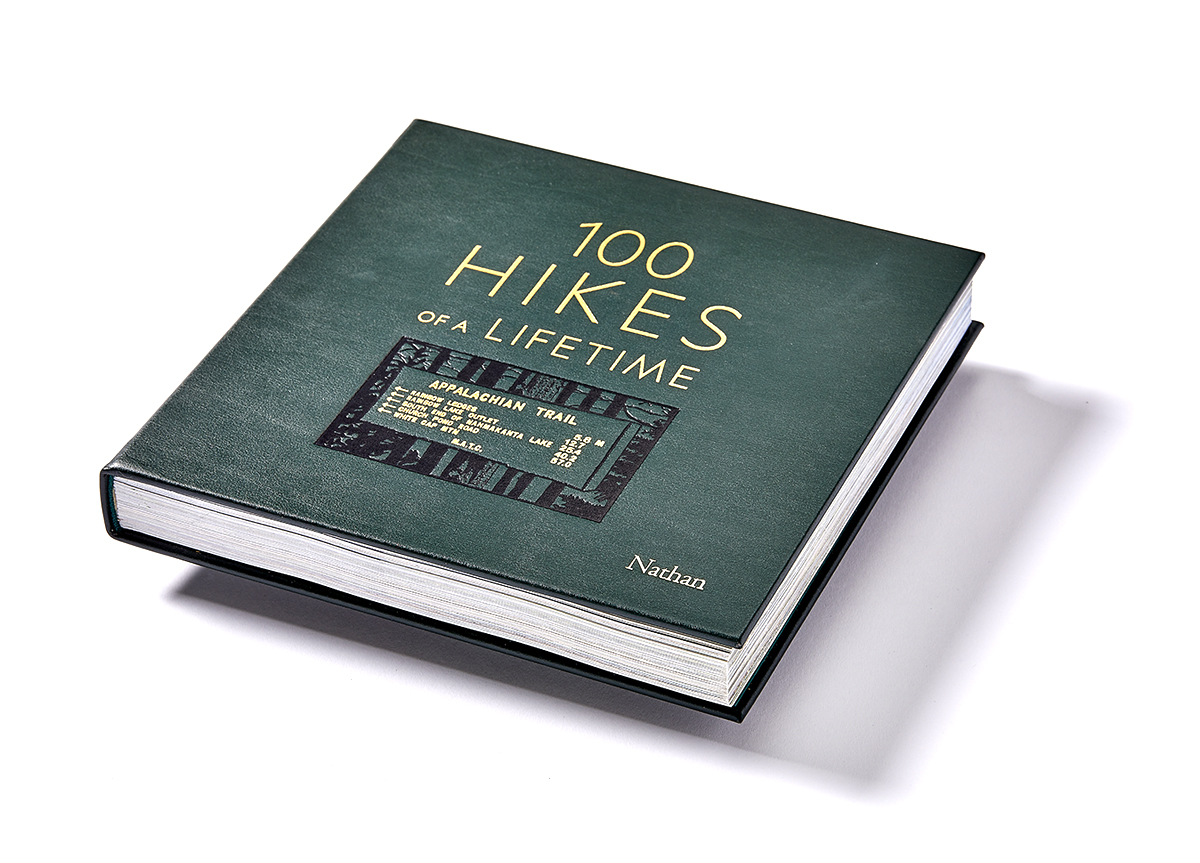 100 Hikes of a Lifetime Leather Book