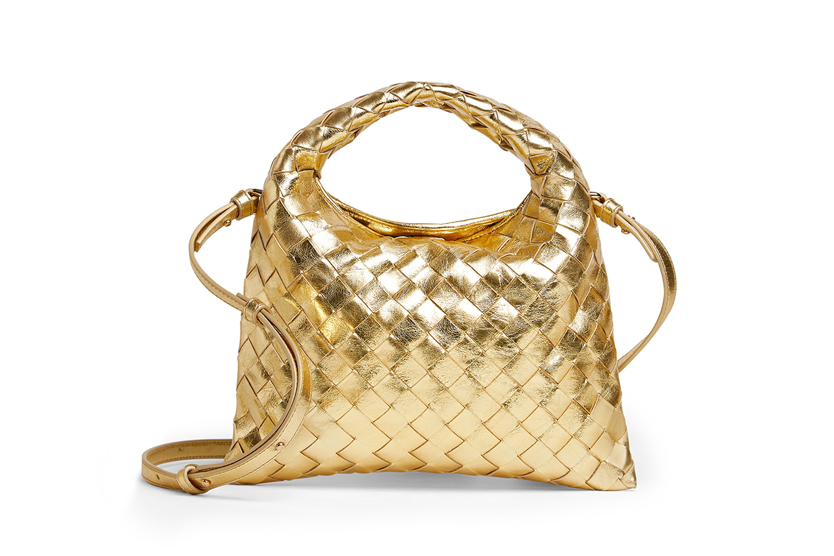 Bottega Veneta Metallic Leather Handbag